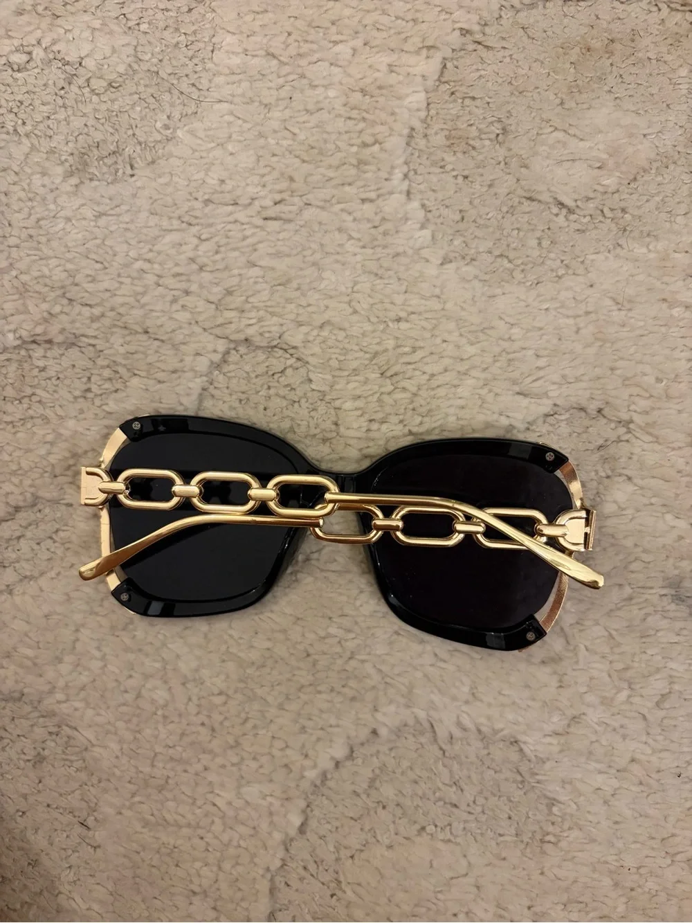 Black & Gold Women's Fashion Sunglasses